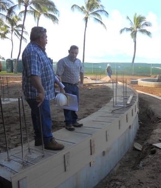 Retaining walls stop erosion and create functional space on slopes for planting.