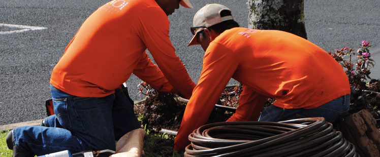 an upgraded irrigation system is one of the top commercial landscaping trends on Kauai in 2016