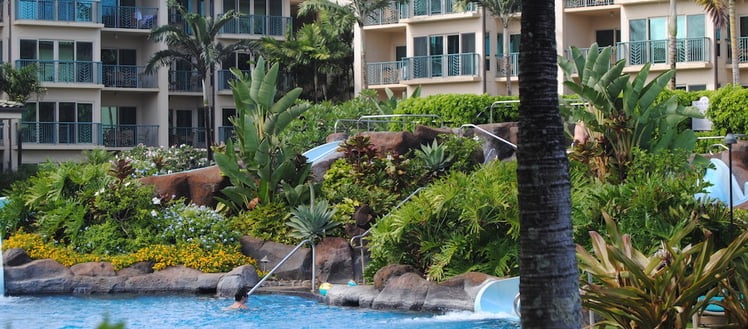 Waipouli 2-acre pool is the resort's signature amenity.