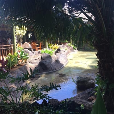 Keoki's Paradise pond and landscaping